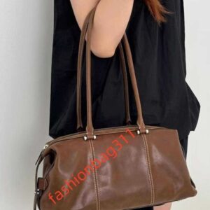 Designer bag Luxury Bag Womens Brown Shoulder bag crossbody bag Soft Leather Handbag Large Capacity Tote bag clown bowling bag Casual Underarm bag sac de luxe