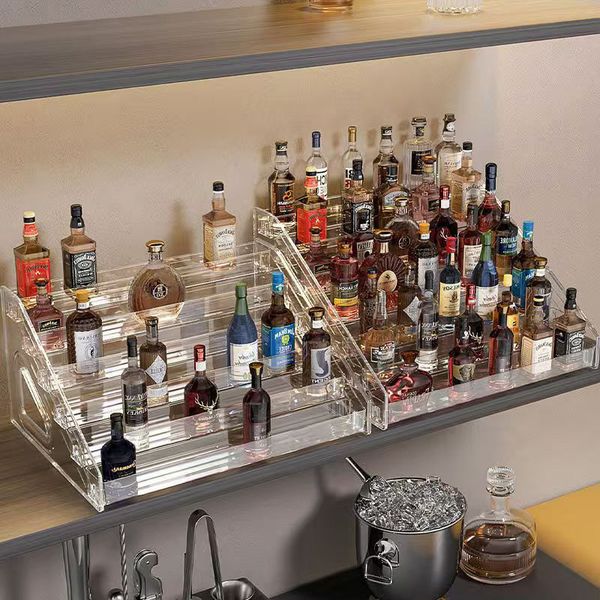 acrylic staircase storage artifact practical and beautiful