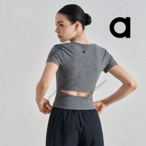 alocardio Rich Girl Brand 5A Quality Fitness Clothes Sweatshirt Women's Sports T-Shirt for Yoga – Short Sleeve Fitness Outerwear