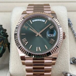 DAY date mens watch With diamond rolej automatic machine 40mm lady 36mm woman 904L stainless steel strap sapphire hidden folding buckle waterproof Dhgate