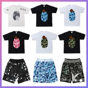 Designer T Shirt Mens T-Shirts sporty Womens Tees Trends Cotton Short Sleeves Luxury Sharks Tshirts Clothing Street Shorts Sleeves