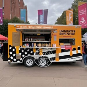 Mobile Bar Trailer Shop Supplier Container Coffee Shop Cafe for Events and Markets Outdoor Camping