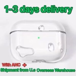 USA Stock For Apple Airpods Pro 2 3 4 Generation airpod 4 pro Headphone Accessories Solid TPU Silicone Protective Earphone Cover ai Wireless Charging Shockproof Case