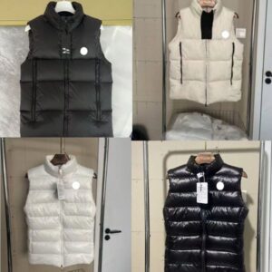 Deisgner Men's Vests New sleeveless stand up collar lightweight and warm slim fit for both men and women