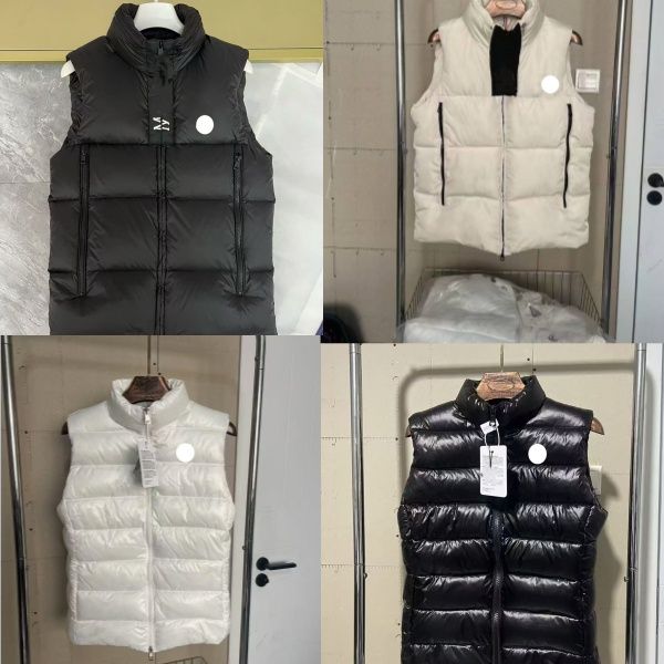 Deisgner Men's Vests New sleeveless stand up collar lightweight and warm slim fit for both men and women