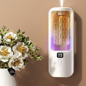 Small Wall Mounted Aroma Diffuser USB Rechargeable Built-in Battery China Style Essential Oil With Water Spraying Fragrance Bedroom Bathroom Toilet Deodorant