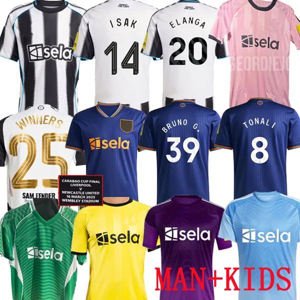 24 25 26 TONALI NEWCASTL E soccer jerseys BLACK Kids ELANGA 9 2025 BARNES BRUNO G. Gordon ISAK Football Shirt Home Away Botman fans WINNERS 25 TRAINING PRE MATCH001