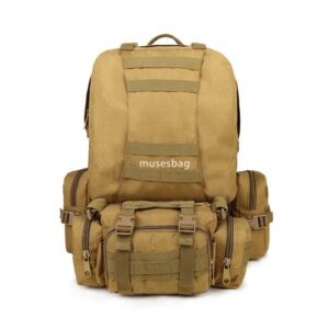 Upgraded pressed film pad with color button combination bag large capacity outdoor camo camping hiking bag