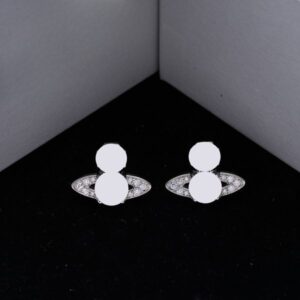 Never Fading Round Designer Ear Stud Earrings Pearl Real Gold Brass Copper Stamp Letter Earring Fashion Womens Elegance Wedding Party Jewelry Accessories F4