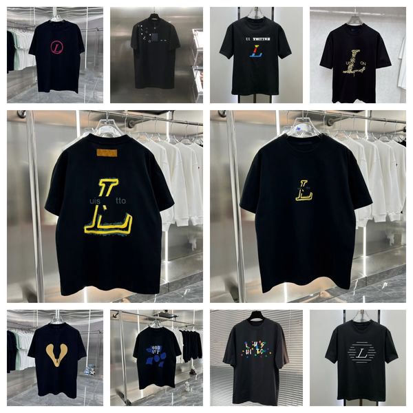 Usa Summer New High Quality Clothing Brand Designer Fashion Luxury Mens Women Couples Casual T-Shirt Letter Round Neck Short Sleeve Fashion T-Shirt tees tops S-5XL