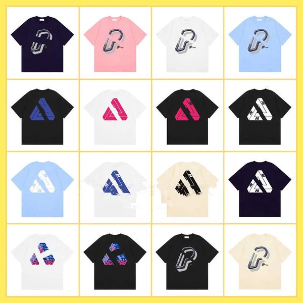 summer clothing mens tshirt designer t shirts big triangle graffiti print trendy graphic tee fashion couple womens shirts high street shirts asian size s-xl