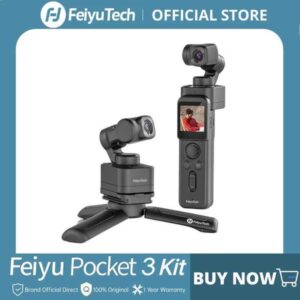 Stabilizers FeiyuTech Feiyu Pocket 3 Kit Cordless Detachable 3-Axis Stabilizer Gimbal Camera 4K60f Footage Magnetic Attach AI Tracking S2525