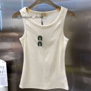 miuly Womens Blouses Shirts Designer t Shirt Women Cropped Top t Tank Anagram Regular Cotton Jersey Camis Female Tees Embroidery Knitwear for Sport Yoga Top 7c4