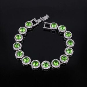 Trendy 12mm Round Rhinestone Cuban Link Necklace for Men & Women, Hip-Hop Style, Gold-Plated with Large Diamonds