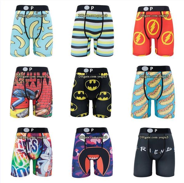 Mens Swim Trunks Quick Dry Boxer Shorts Cartoon Print Breathable Elastic Comfortable Swimwear Summer Beachwear Wholesale Bulk Order Available