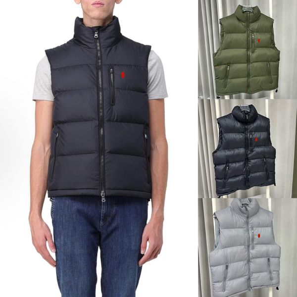 Deisgner Men's Vests Embroidered logo classic style, water-resistant down vest for couples same style