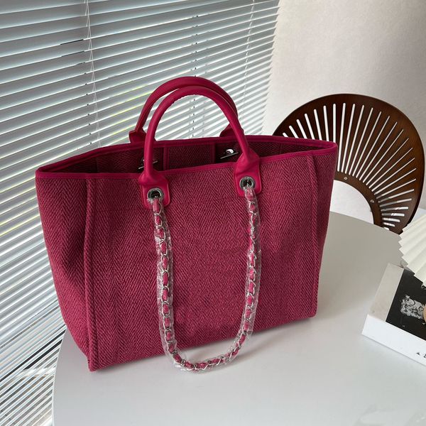 Senior Designer Large Capacity Beach Pearl Tote Seaside Ladies Shoulder Handbags Shopping Bag Fashion Duffel Bags Handbag Wallet Weekend shopping bag