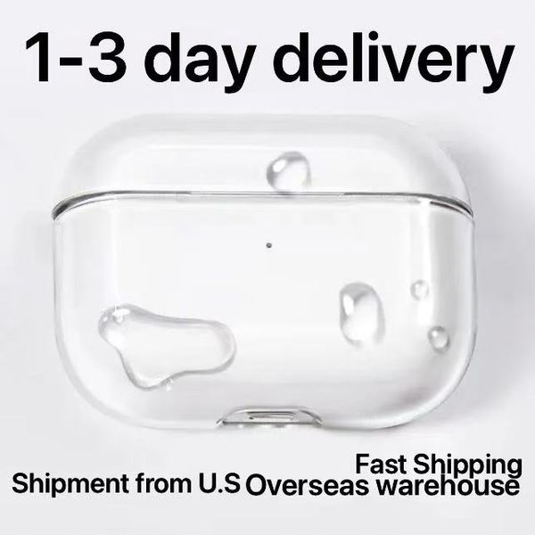 USA Stock For Apple AirPods 4 AirPods pro 2 3rd Headphone Accessories Silicone Protective Headphone Cover Headphone Silicone Case TPU HEAD