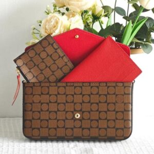 2025 Top Quality Cross body Tote Envelope Bag 3piece Multi Felicie Pochette Chain Bags Gym Women Men M61276 Messenger Luxury Designer Purse Brown