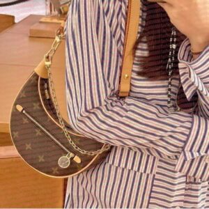 Designers Handbags Purses Flower Women Tote Brand Letter Leather Shoulder Bags Crossbody Bag Brown Moon Loop