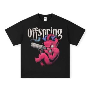 Short Sleeve Descendants Casual Rock Band Design American Washed Heavy Cross-Border Knit O-Neck T-Shirt