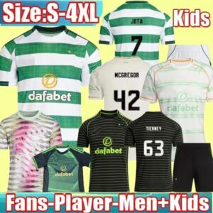3XL 4XL 25 26 JOTA TIERNEY Limited edition Soccer Jerseys 2025 2026 MCGREGOR CELTICC MCCOWAN Home Away Football Shirt 888