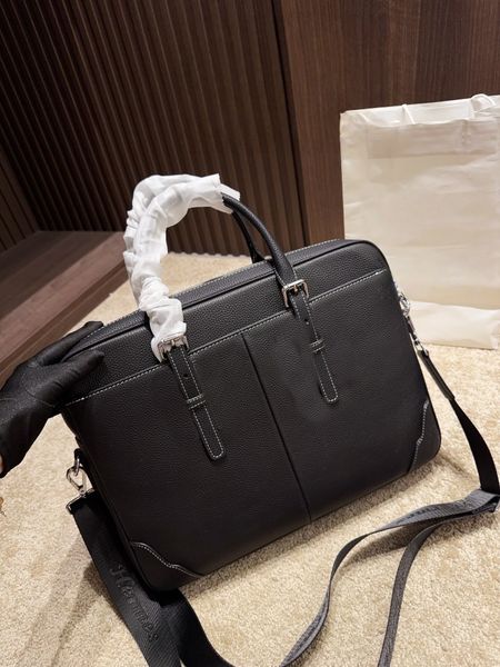 Briefcases men Bag Fashion Business Briefcase For Men Pattern Leather Handbag 38*29cm Laptop Casual Shoulder Bags