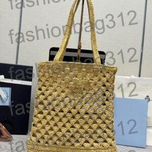 Designer women's bags luxury beach bags large-capacity handbags straw shopping bags, tote bags, single-shoulder bags outdoor travel bags high-quality women's bags