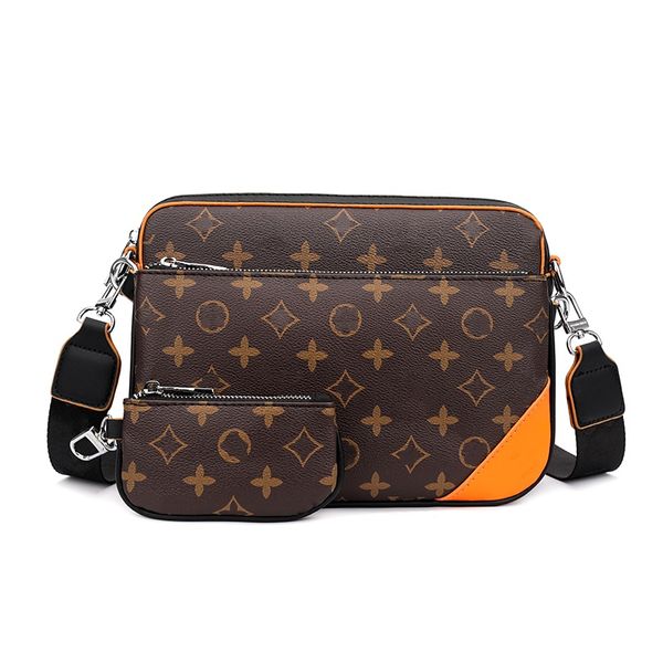 Designer bag men Messenger BAG Crossbody handbag 3pcs Trio Women classic tote PURSE BACKPACK wallet emed Leather shoulder bags 694