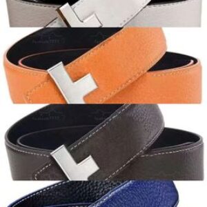 Designer men's high-end belt men's fashion leather belt trend-setting men's belt with gold and silver buckle men' belt for formal business occasions