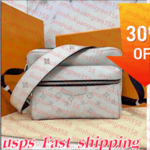 fashion trio outdoor Designer Fastline Messenger Men's Shoulder bag Luxury Brand Leather Purse Man Handbag Fashion Classic crossbody black wallet