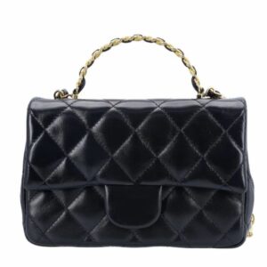 Designer Bag Gold Buckle Chevron Chain Shiny Lambskin Flap Fashion Bag Shoulder Cross Body Handbag