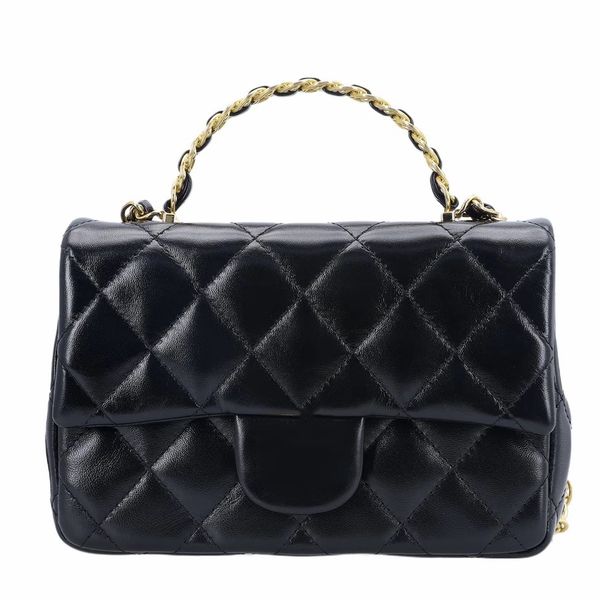 Designer Bag Gold Buckle Chevron Chain Shiny Lambskin Flap Fashion Bag Shoulder Cross Body Handbag