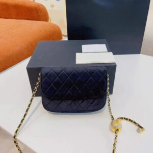 Women's satchel designer chain shoulder bag velvet diamond ball replica mini luxury bag