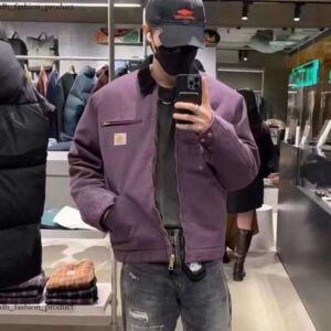 Carrharts Jacket High Quality 25Fw Designer Vintage Washed Canvas Fashion Brand Detroit Casual Loose Outwear Coats Work Clothes carharttlies bdg 108
