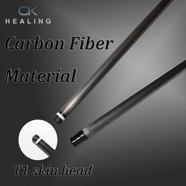 OKHEALING 29in 5/16-18 Carbon Fiber Pool Cue Single Shaft, Customized Tip 9.5mm, 11mm, 11.8mm, 12mm, 12.4mm, 13mm, Low Deflection Technology, Ultra-Smooth, Easy to Control