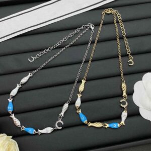 Luxury Necklace Women Designer Pendant Bracelet Choker High Quality Chain Necklace Wedding Party Jewelry with Box