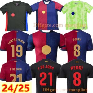 24 25 Soccer jerseys Golden font Camisetas de football football jersey 2025 football shirt men kit kids set Home Jersey Black away Player jersey