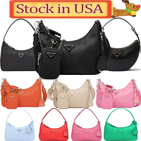 Designer Bags Shoulder Bags Wallet Luxury Bags Crossbody Bags Handbags Ladies High Quality Wallet Black Classic Nylon Lightweight Large Capacity Underarm Bags