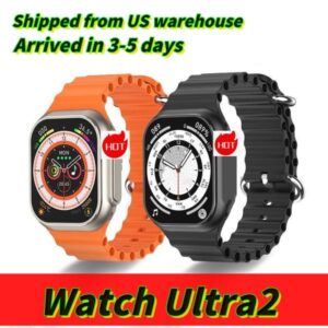 Ultra 2 Series Men and Memory Music Video Bluetooth Call Waterproof NFC Women Smart Watch for Android iOS