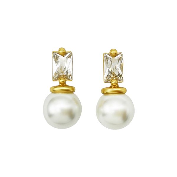 Pearl stud earrings - new mini earrings for women, featuring a retro style, exquisite and simple ear accessories.