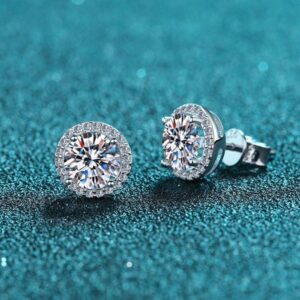 Moissanite Gemstones High-Quality 925 Silver Jewelry: Delicate Moissanite Stone Earrings