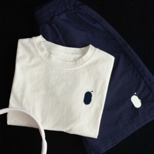 2Piece Sets 7 colour Kids Summer Girls Boys Cute 2piece Suit Baby Designer Children Tshirt Top Clothes CRD2506041