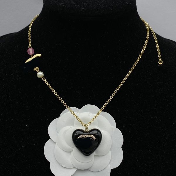 Luxury Brand Designer Necklace Letter Pendant for Women Pearl Choker Chains Necklace 18K Gold Plated Wedding Party Jewelry Accessories Gift