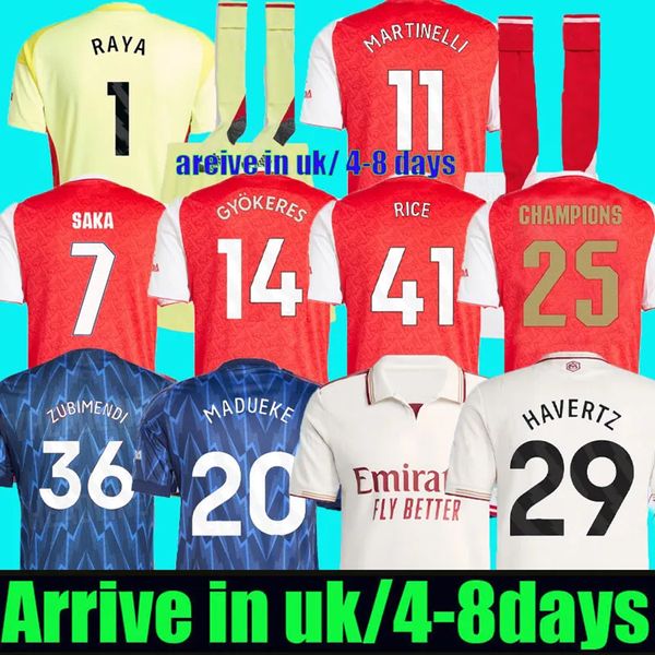 SAKA GYOKERES HAVERTZ RICE soccer jerseys 25 26 Trossard Zubimendi MADUEKE CALAFIORI Norgaard ODEGAARD MARTINELLI Nwaneri 2025 2026 MERINO football shirt Men