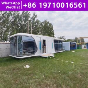 Moisture Proof Mobile House Luxury Prefabricated Villa Thermal Insulation Good Quality Capsule Houses Ready to Live in 2 Bedroom