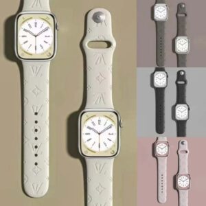 Designer Silicone Apple Watch Band 38 40 41 42 44 45 49 mm L wer Wat Strap Wristband For Iwatch 10 9 8 7 6 5 SE Fashion Watchbands