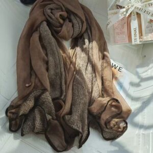 New winter all-match high-end silk wool thread splicing shawl long scarf –89217