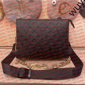 10A COUSSIN bags High Quality Women's Designer purses shoulder Bags crossbody tote square handbags Genuine leather two straps Chain Messenger Bag Emed