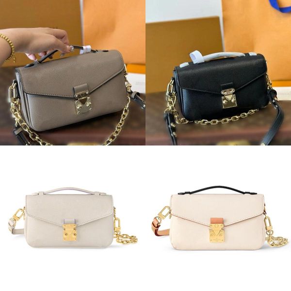 with box New Bags Women's Casual Designer Tote Wedding Date Leather Handbag Letter Metal Shoulder Bag Street Shopping Messenger Backpack